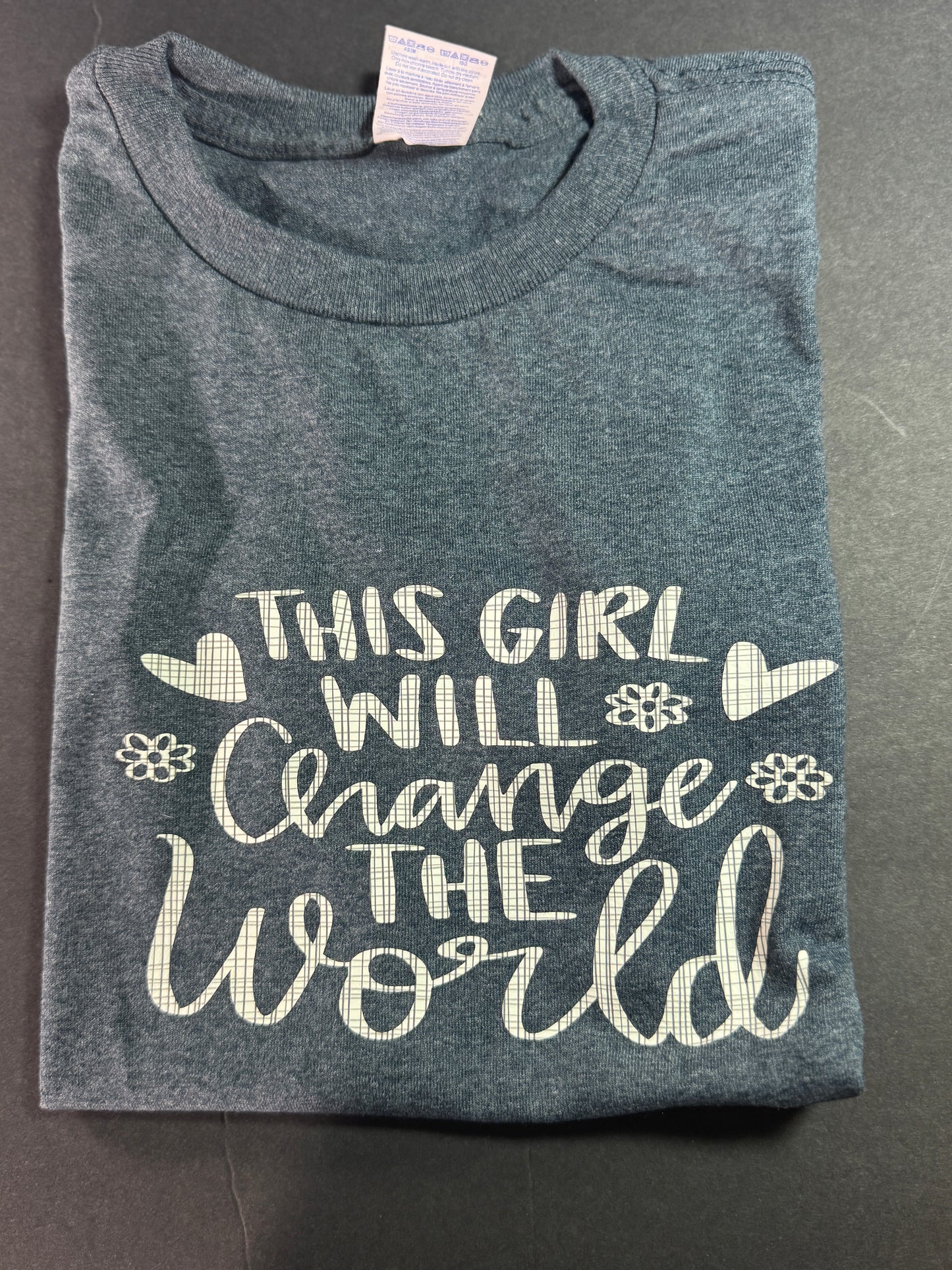 This girl will change the world soft t-shirt